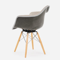 Case Study® Upholstered Dowel Swivel Armchair