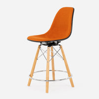 Case Study® Upholstered Dowel Swivel Side Counter Stool