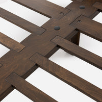 Walnut stain Queen, Walnut stain Standard King, Walnut stain Cali King,