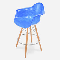 Maple - Chrome Wire Royal Blue