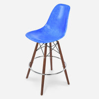 Walnut - Black Wire Royal Blue