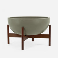 Ceramic Pebble Wood Stand