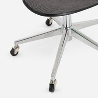 Case Study® Upholstered Rolling Side Chair