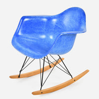 Maple Rocker - Black Wire Royal Blue