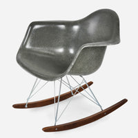 Walnut Rocker - Zinc Wire Elephant