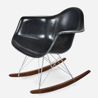 Walnut Rocker - Zinc Wire Jet Black