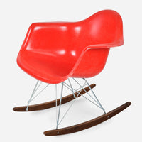 Walnut Rocker - Zinc Wire Red