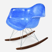 Walnut Rocker - Zinc Wire Royal Blue