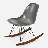 Walnut Rocker - Black Wire Elephant