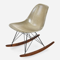 Walnut Rocker - Black Wire Pebble