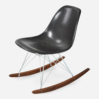 Walnut Rocker - Zinc Wire Charcoal