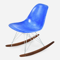 Walnut Rocker - Zinc Wire Royal Blue