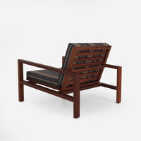 Case Study® Solid Wood Upholstered Lounge Chair
