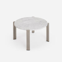 Case Study® Stainless Steel Round End Table