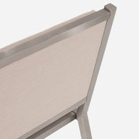 Case Study® Stainless Steel Upholstered Armless Dining Chair