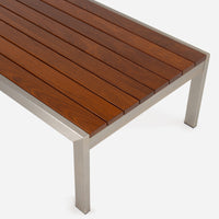 Case Study® Stainless Steel Rectangle Coffee Table