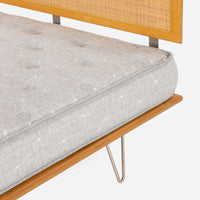 Case Study® V-Leg Bed with Cane Headboard & Lief® Mattress Bundle