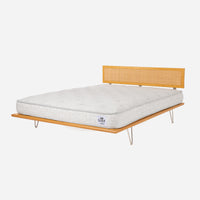 Case Study® V-Leg Bed with Cane Headboard & Lief® Mattress Bundle