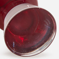 Double Bubble Ruby Red Vase
