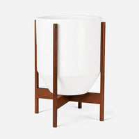 Ceramic White Wood Stand