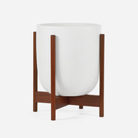 Ceramic White Wood Stand