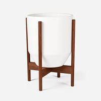 Ceramic White Wood Stand