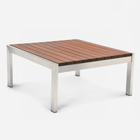 Case Study® Stainless Steel Square Coffee Table
