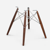 Walnut - Chrome Wire