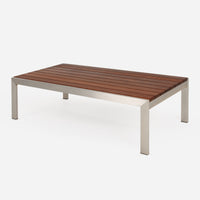 Case Study® Stainless Steel Rectangle Coffee Table