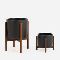 Ceramic Charcoal Wood Stand