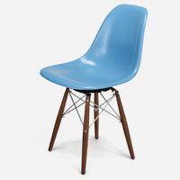 Walnut - Chrome Wire Baby Blue