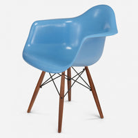 Walnut - Black Wire Baby Blue