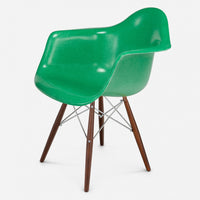 Walnut - Chrome Wire Grass Green