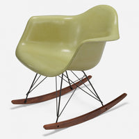 Walnut Rocker - Black Wire Chiffon