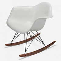 Walnut Rocker - Black Wire White
