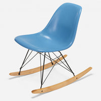 Maple Rocker - Black Wire Baby Blue
