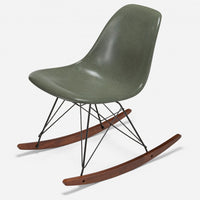 Walnut Rocker - Black Wire Moss