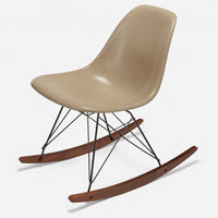 Walnut Rocker - Black Wire Oatmeal