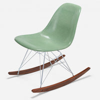 Walnut Rocker - Zinc Wire Jadeite