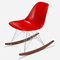 Walnut Rocker - Zinc Wire Red
