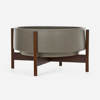 Ceramic Pebble Wood Stand