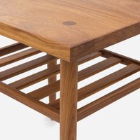Case Study® Solid Wood End Table with Straight Edge