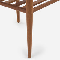 Case Study® Solid Wood End Table with Straight Edge