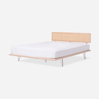 Case Study® V-Leg Bed with Cane Headboard & Lief® Mattress Bundle